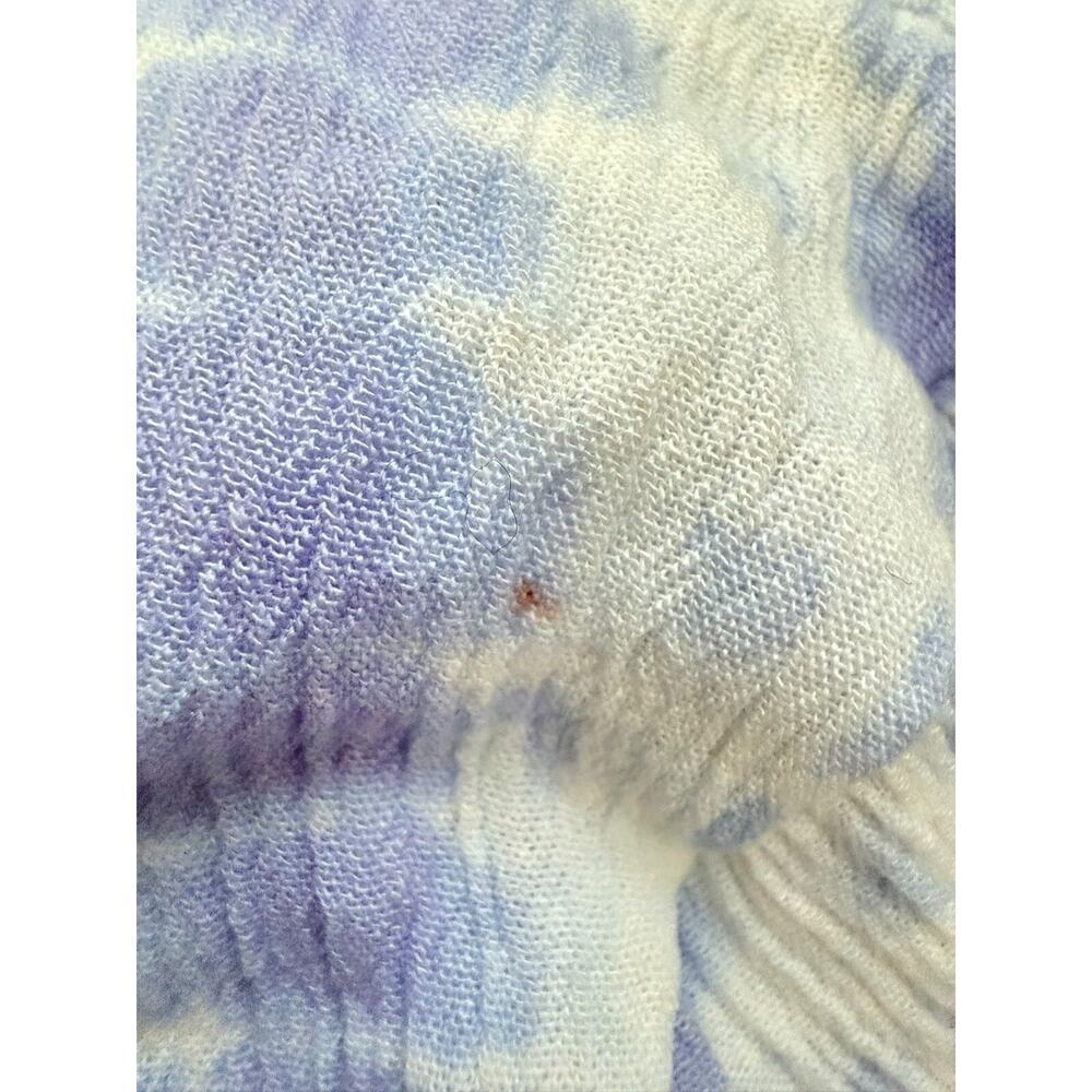 REVOLVE Majorelle Tie Dye Wrap Babydoll Y2K Wrap Longsleeve Sz S Blue V Neck - Picture 9 of 9